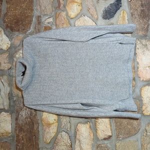 J.Crew 100% cashmere gray turtleneck sweater